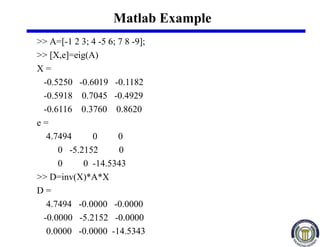 Eigen values and eigen vectors engineering | PPT