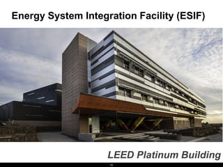 Energy System Integration Facility (ESIF)




                    LEED Platinum Building
                    10
 
