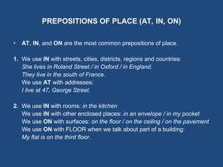 PREPOSITIONS OF PLACE IN/ON/UP/ ABOVE.ppt