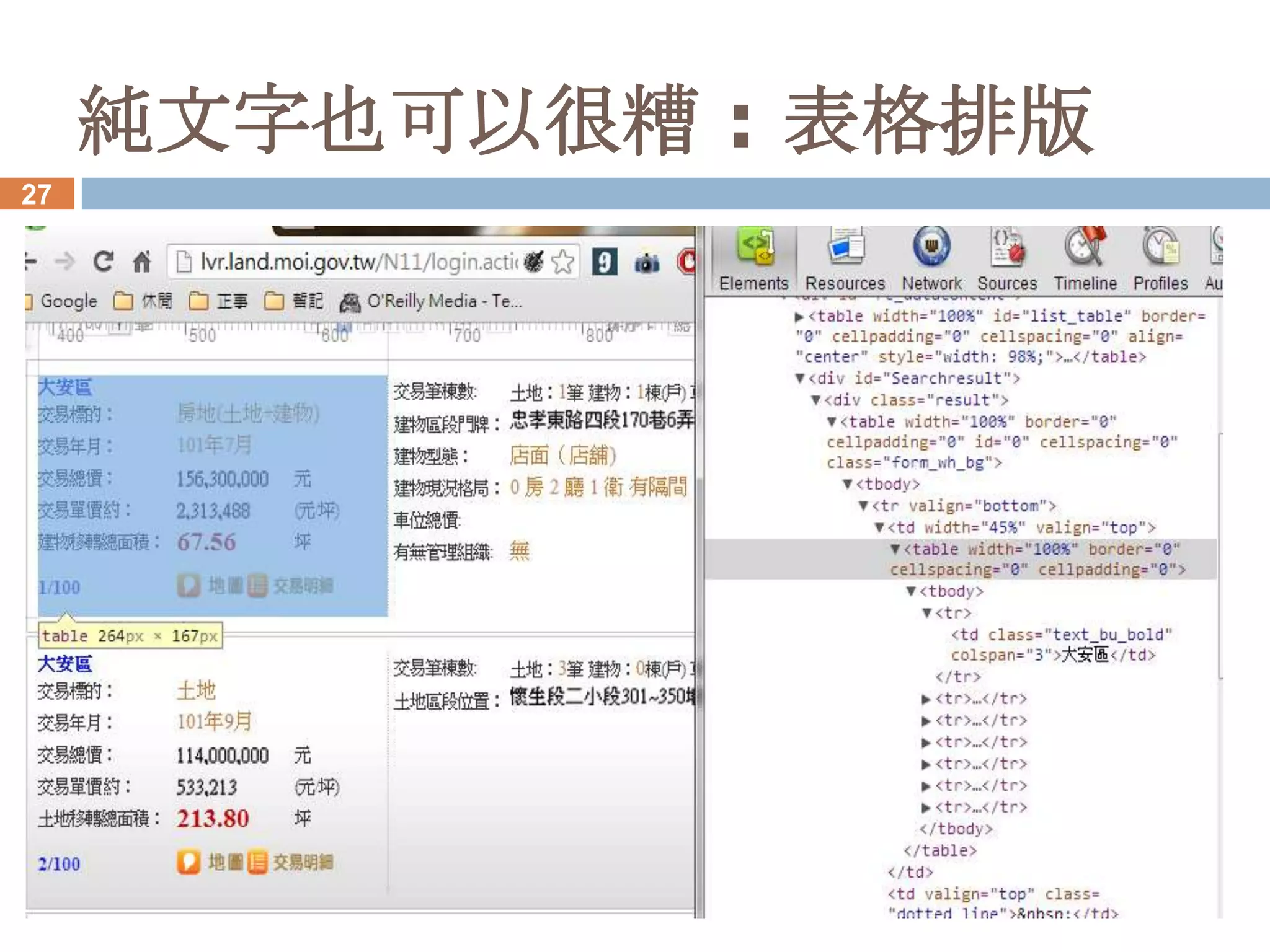純文字也可以很糟 : 表格排版
27
 