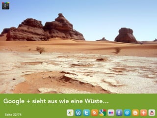 Google + sieht aus wie eine Wüste…

Seite 22/74
 