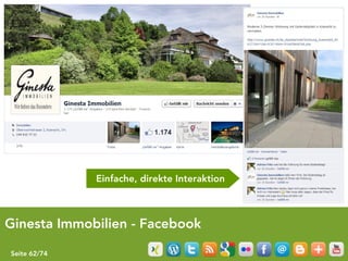 Ginesta Immobilien - Blog




                Einfache, direkte Interaktion



Ginesta Immobilien - Facebook

Seite 62/74
 