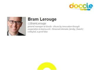 “ I suggest you google
 doccle today, because
you will probably doccle
    google tomorrow ”
            Carl Tilkin-Frans...