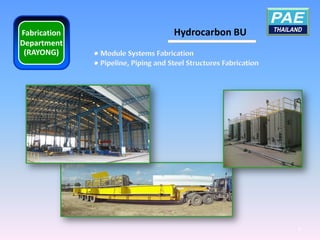 Fabrication   Hydrocarbon BU
Department
 (RAYONG)




                               6
 