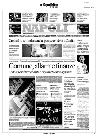 PRIME PAGINE   3
 