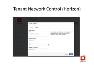 Tenant Network Control (Horizon)
 