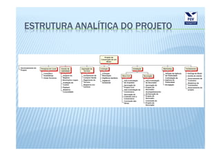 ESTRUTURA ANALÍTICA DO PROJETO
 