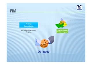 FIM



      Portfólios, Programas e                PMO em LISARB
              Projetos                      “O Futuro é Agora”




                                Obrigado!
 