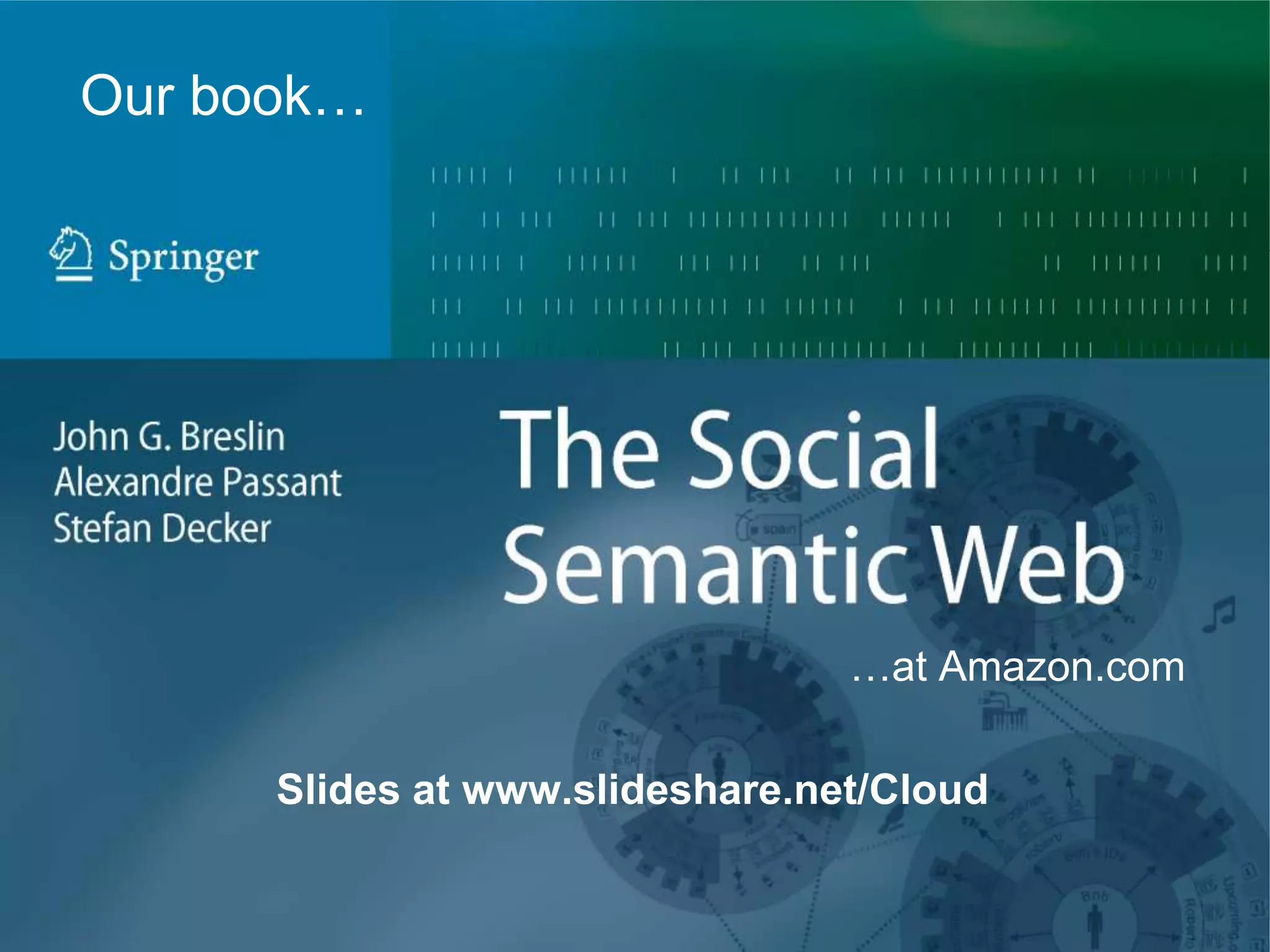 Our book…




                                 …at Amazon.com

      Slides at www.slideshare.net/Cloud
 