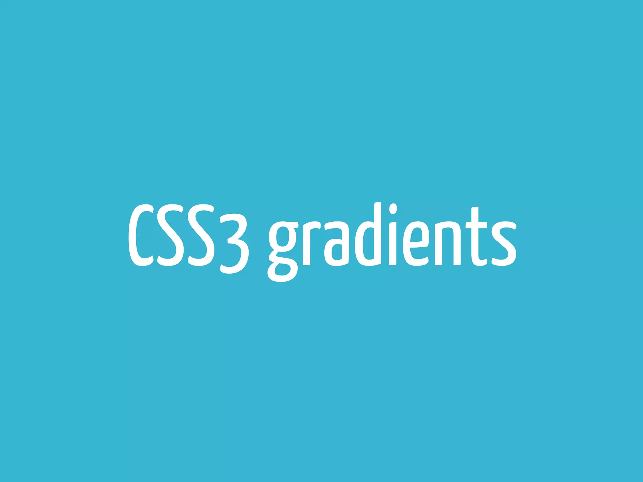 CSS3 gradients 