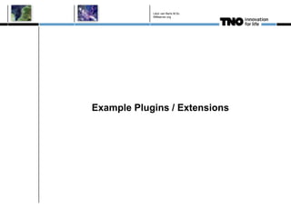 Léon van Berlo M.Sc.
            BIMserver.org




Example Plugins / Extensions
 