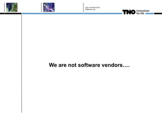 Léon van Berlo M.Sc.
             BIMserver.org




We are not software vendors….
 