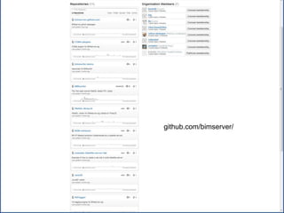 Léon van Berlo M.Sc.
BIMserver.org




          github.com/bimserver/
 