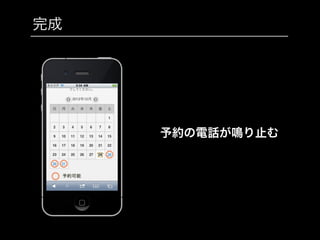 完成
予約の電話が鳴り止む
 