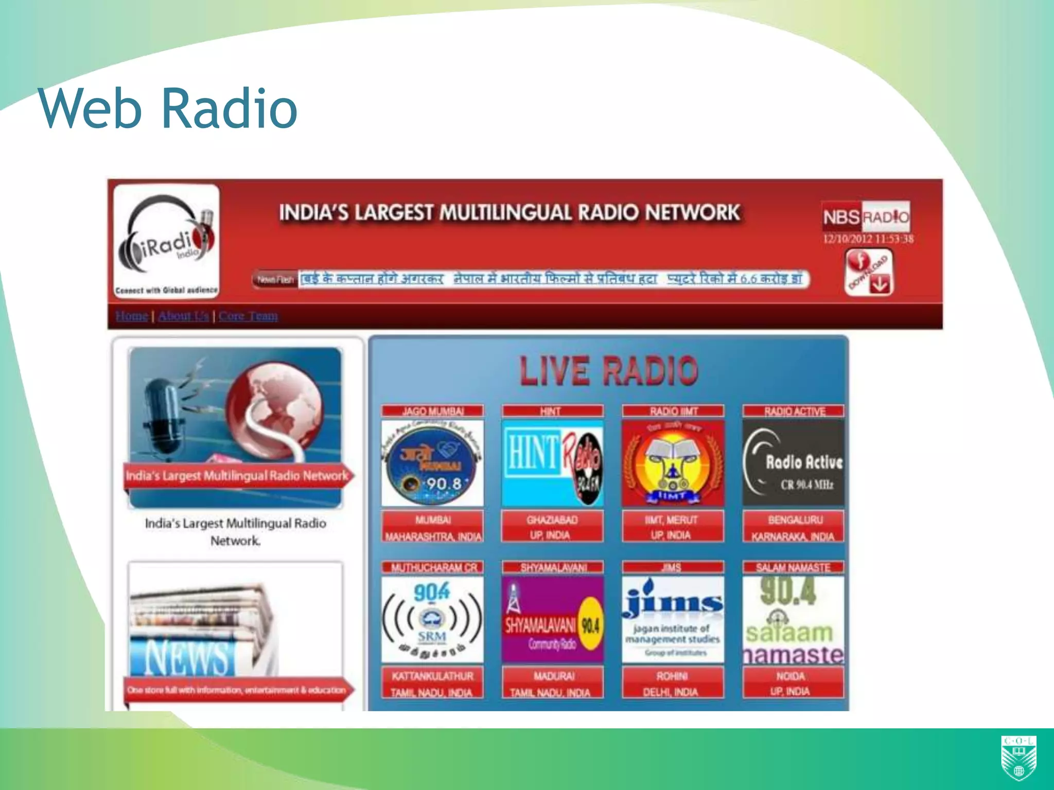 Web Radio
 