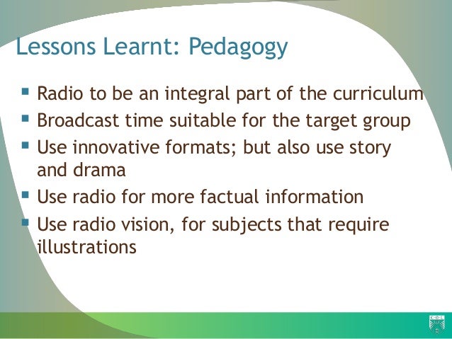 Radio for Learning