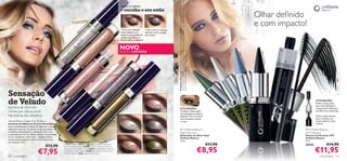 Subtil ou intenso




                                                                                                                                                                                          A Modelo está a usar: Pó Compacto Studio Artist Oriﬂame Beauty 23056 Light, Kit para Sobrancelhas
                                                                                                                                                                                          Oriﬂame Beauty 21241, Delineador de Olhos Kajal Oriﬂame Beauty 17473 Carbon Black, Batons Power
                                                                                                                                       – escolha o seu estilo
                                                                                                                                                                                                                                                                                                                                                     Olhar deﬁnido
                                                                                                                                                                                                                                                                                                                                                     e com impacto!




                                                                             te
                                                                           hi
                                                                           dW
                                                                         te
                                                                       os
                                                                                                                                       1. Para um resultado    2. Para uma cor intensa,




                                                                     Fr
                                                                     2
                                                                                                                                       subtil, aplique uma     adicione outra camada




                                                                   09
                                                                 25
                                                                                                                                       pequena quantidade da de sombra.
                                                                                                                                       sombra de olhos em
                                                                                                                                       creme sobre a pálpebra.




                                                                                                                                  er
                                                                                                                                 m
                                                                                                                               im
                                                                                                                                       NOVO




                                                                                                                             Sh
                                                                                                                     nd
                                                                                                                   Sa
                                                                                                                 3
                                                                                                               09
                                                                                                                                                                                                                                                                                                                                                                     
                                                                                                                                       EDIÇÃO LIMITADA




                                                                                                          25




                                                                                                                                                                                                                                                                                                                                                      17473
                                                                                                                                                                                                                                                                                                                                    170
                                                                                                                                                                                                                                                                                                                                     83
                                                                                                                                                                                          Shine Oriﬂame Beauty 20264 Pink Hypnotic.




                                                                                                                                                                                                                                                                                                                                                            Carb
                                                                                                                                                                                                                                                                                                                                      Sav
                                                                                                                                                                                                                                                                                                                                      ann
                                                                                                                                                                                                                                                                                                                  17




                                                                                                                                                                                                                                                                                                                                                          on Bla
                                                                                                                                                                                                                                                                                                                  08




                                                                                                                                                                                                                                                                                                                                          ah S
                                                                                                                                                                                                                                                                                                                    2
                                                                                                                                                                                                                                                                                                                       Sil




                                                                                                                                                                                                                                                                                                                                            ky




                                                                                                                                                                                                                                                                                                                                                                ck
                                                                                                                                                                                                                                                                                                                          ve
                                                                                                                                                                                                                                                                                                                           Rir
                                                                                                                                                                                                                                                                                                                             ve
                                                                                                                                                                                                                                                                                                                                r
                                                                                                                                                                                                                                                                                              17
                                                                                                                                                                                                                                                                                                08
                                                                                                                                                                                                                                                                                                   4G
                                                                                                                                                                                                                                                                                                     ree
                                                                                                     nk                                                                                                                                                                                                 nJ
                                                                                                   Pi                                                                                                                                                                                                     un
                                                                                                                                                                                                                                                                                                            gle
                                                                                               e
                                                                                            Bar
                                                                                        4
                                                                                     09
                                                                                   25                                     pe
                                                                                                                         u
                                                                                                                      Ta
                                                                                                                 er
                                                                                                               m
                                                                                                            im
                                                                                                          Sh


Sensação
                                                                                                      5
                                                                                                   09
                                                                                                25




de Veludo                                                                                                                                                                 25094
                                                                                                                                                                                                                                                                                                                                                 
                                                                                                                                                                                                                                                                                                                                                                                 UTILIZAÇÃO:
                                                                                                                                                                                                                                                                                                                                                                                 Rode a tampa preta
                                                                                                                                                                                                                                                                                                                                                                                 para mais deﬁnição e
Sombra de olhos em                                                                                                                                                       Bare Pink
                                                                                                                                                                                                  UTILIZAÇÃO:                                                                                                                                                                    comprimento. Pestanas
creme que não acumula                                                                                                                                                                             Coloque o Delineador                                                                                                                                                           até 40% mais compridas.
                                                                                                                                                                                                  numa posição paralela à
nas dobras das pálpebras                                                                                                                                                                          pálpebra. Para um efeito                                                                                                                                                       Rode a tampa branca
                                                                                                                                                                                                  mais dramático, esbata                                                                                                                                                         para o máximo de
Velvet Blaze Cream Eye Shadow                                                                                                                                                                     o traço.                                                                                                                                                                       volume. Até 9 x mais
Sombras de Olhos em Creme Velvet Blaze                                                                                                                                                                                                                                                                                                                                           volume.
                                                                                                                            en




                                                                                                                                                25092
                                                                                                                         re




Estas maravilhosas sombras de olhos em creme                                                                                                                              25095
                                                                                                                       G




                                                                                                                                             Frosted White            Shimmer Taupe
                                                                                                                   n
                                                                                                                 de




oferecem uma cor duradoura e não acumulam                                                                                                                                                          Oriﬂame Beauty                                                                                                                                                        Oriﬂame Beauty
                                                                                                               ol
                                                                                                               G




nas dobras das pálpebras. Aplicação fácil com                                                                                                                                                     Kajal Eye Liner                                                                                                                                                        2FX Mascara
                                                                                                          6
                                                                                                     09




o aplicador ou com os dedos. Ajuste a intensidade
                                                                                                   25




                                                                                                                                                                                                  Delineador de Olhos Kajal                                                                                                                                              Máscara de Pestanas 2FX
da cor conforme o seu estilo – aplique menos                                                                                                                                                      Oriﬂame Beauty                                                                                                                                                         Oriﬂame Beauty
produto para uma cor subtil ou mais para uma                                                                                                                                                      2 , 5 g.                                                                                                                                                               8 ml.
cor intensa. 3 ml.                                  A Modelo está a usar: Bases de Cor Studio Artist

                                     €12,90
                                                    Oriﬂame Beauty 22910 Natural Beige, Sombras de Olhos                                                                                                                                                                                                   €11,90                                                        20362             €14,90
                                                                                                                                                                                                                                                                                              €8,95                                                                              €11,95
                                                    em Creme Velvet Blaze 25095 Shimmer Taupe, Sombras de                                       25093
                                                                                                                                                                         25096


                              €7,95
                                                                                                                                             Sand Shimmer
                                                    Olhos em Creme Velvet Blaze 25092 Frosted White, Máscara                                                          Golden Green
                                                    de Pestanas Hyper Stretch 24306 Black, Batons Triple Core
                                                    Oriﬂame Beauty 18461 Spectacular Nude.
58   maquilhagem                                                                                                                                                                                                                                                                                                                                                                     maquilhagem 59
 
