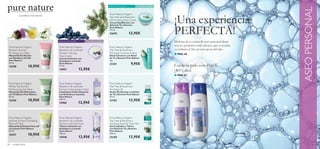 Para piel normal y grasa       Para todas las edades




                                                                                                                                                                                                   ASEO PERSONAL
                                                                                                                                                   ¡Una experiencia
            La belleza más natural                                                           Pure Nature Organic
                                                                                             Tea Tree and Rosemary
                                                                                             Oil Purifying Face Cream
                                                                                             Crema Equilibrante con



                                                                                                                                                   PERFECTA!
                                                                                             Árbol de Té y Romero
                                                                                             Pure Nature
                                                                                             75 ml.
                                                                                             23675                     12,95€
                                     Para todo tipo de pieles       Para todas las edades                                                          Disfruta de tu rutina de aseo personal diaria
 Pure Nature Organic                  Pure Nature Organic                                    Pure Nature Organic
                                                                                                                                                   con los productos más eﬁcaces que te ayudan
 Burdock Extract                      Blueberry & Lavender                                   Tea Tree & Rosemary                                   a combatir el frío en esta época del año.
 Purifying Clay Mask
 Mascarilla Puriﬁcante
                                      Extract Calming
                                      Face Cream
                                                                                             Purifying Corrective Stick
                                                                                             Stick Corrector con Árbol
                                                                                                                                                   ■ PAG. 66
 con Bardana y Arcilla                Crema Calmante con                                     de Té y Romero Pure Nature
 Pure Nature                          Arándano y Lavanda                                     4 g.
 50 ml.                               Pure Nature                                            21351                      9,95€                      Cuida tu pelo con HairX…
 16358                10,95€          75 ml.
                                      15957                     12,95€                                                                             ¡40% dto!
                                                                                                                                                   ■ PAG. 67

 Pure Nature Organic                 Pure Nature Organic                                     Pure Nature Organic
 White Tea Extract                   Blueberry & Lavender                                    Tea Tree & Rosemary
 Moisturising Gel Mask               Extract Calming Face Wash                               Purifying Oil
 Mascarilla Gel Hidratante           Limpiadora Facial Calmante                              Aceite Puriﬁcante con Árbol
 con Té Blanco Pure Nature           con Arándano y Lavanda                                  de Té y Romero Pure Nature
 50 ml.                              Pure Nature                                             10 ml.
 16356                10,95€         150 ml.
                                                                                             21352                     12,95€
                                     15960                      12,95€


 Pure Nature Organic                  Pure Nature Organic                                    Pure Nature Organic
 Jasmine Extract Exfoliating          Blueberry & Lavender                                   Tea Tree & Rosemary
 Peel-off Mask                        Extract Calming Toner                                  Purifying Wash & Tone Gel
 Mascarilla Exfoliante Peel-off       Tónico Calmante con                                    Gel Limpiador y Tónico
 con Jazmín Pure Nature               Arándano y Lavanda                                     con Árbol de Té y Romero
 50 ml.                               Pure Nature                                            Pure Nature
 16357                10,95€          150 ml.                                                150 ml.
                                      15948                     12,95€                       21350                     12,95€
64   cuidado facial
 