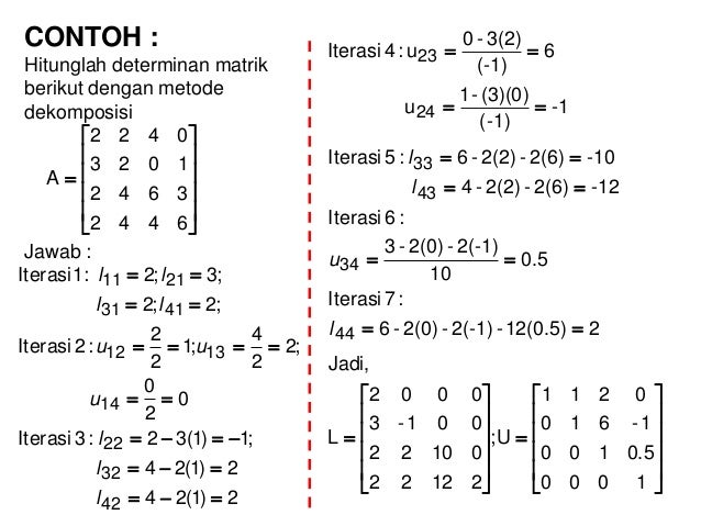 Matriks dan Determinan