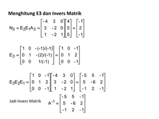 Visual Invers Matriks Invers Matriks | PDF