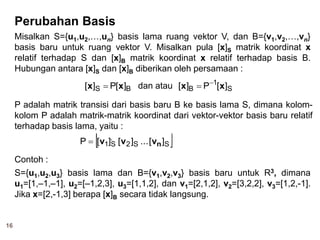 Basis dan Dimensi | PDF