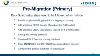 MIgrating from Single Instance to RAC via Dataguard | PPTX