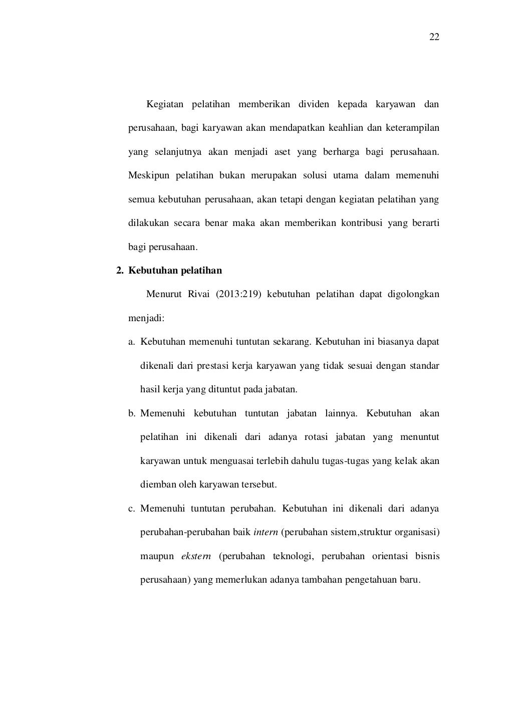 ANALISIS PENGARUH MOTIVASI DAN PELATIHAN TERHADAP KINERJA