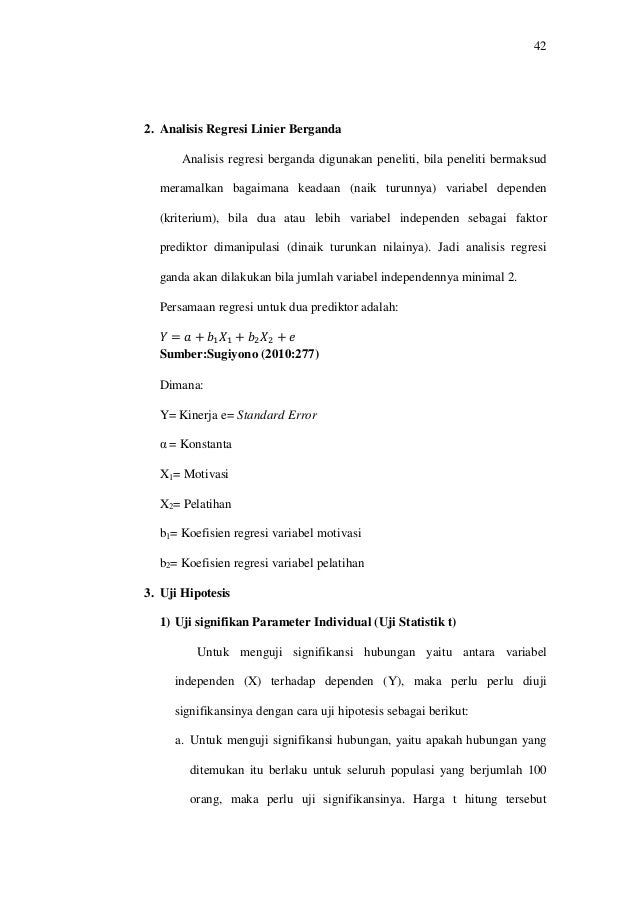 analisis pengaruh motivasi dan pelatihan terhadap kinerja karyawan di analisis pengaruh motivasi dan pelatihan terhadap kinerja karyawan di