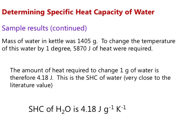 Lesson Enthalpy and Calorimetry