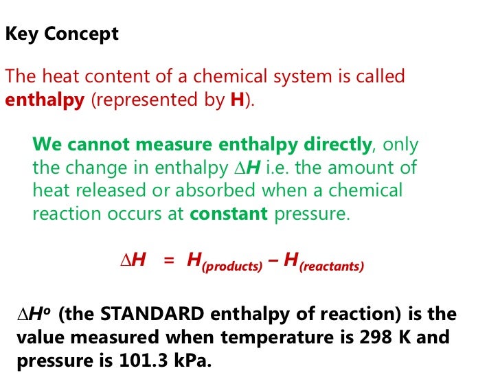 Lesson : Enthalpy and Calorimetry pressure enthalpy diagram 