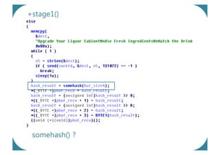+stage1()




 somehash() ?
 