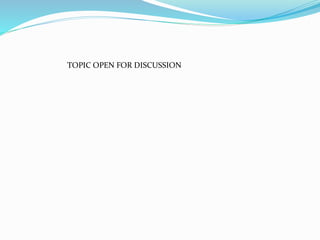 TOPIC OPEN FOR DISCUSSION
 