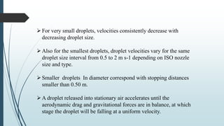 Droplet size and velocity characteristics of agricultural sprays | PPTX