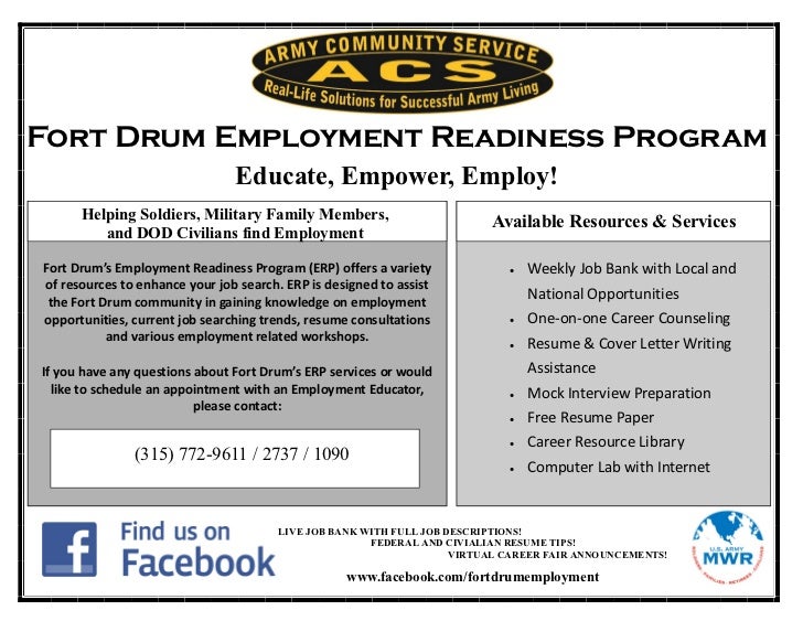 2012 Employment Readiness Flyer