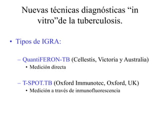 Profilaxis primaria o postexposición
Tratamiento de dos meses con un fármaco
  1) Isoniacida (H) 2 meses a 10 mg/kg/día (max 300 mg/día).
  2) Si exposición a cepa resistente a H:
  Rifampicina (R) 10 mg/kg/día (max 600 mg/día) 2 meses.
  3) Si exposición a cepa multirresistente (resistencia a H y R):
  No hay datos en niños. Se recomienda vigilancia estrecha y prolongada.

Repetir Mantoux a los 2-3 meses, tanto si se administra
tratamiento profiláctico o no:
1) Mantoux < 5mm:
   Suspender la profilaxis, continuar la vigilancia del caso índice hasta
   confirmar que deja de ser bacilífero y completa el tratamiento.
2) Mantoux > 5 mm: el paciente se ha infectado.
   Realizar nueva Rx para descartar enfermedad, valorar TAC en lactantes.
   Si la Rx es normal y el paciente está asintomático,
   se considera Infección tuberculosa latente
   y se completará la profilaxis con H hasta 9 meses.
 