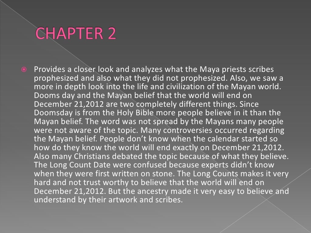 2012 and the end of the world