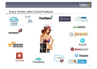 Every Vendor offers Cloud Products




© Talend 2011                        15
 