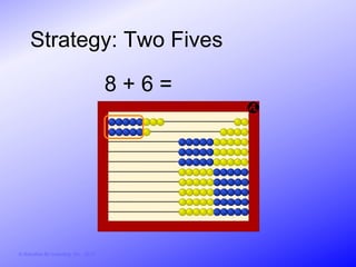 Strategy: Two Fives

                                        8+6=




© Activities for Learning, Inc., 2012
 