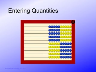 Entering Quantities




© Activities for Learning, Inc., 2012
 
