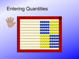 Entering Quantities




© Activities for Learning, Inc., 2012
 