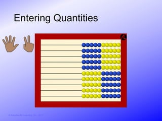 Entering Quantities




© Activities for Learning, Inc., 2012
 