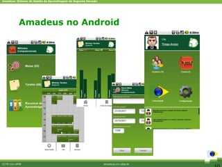 Amadeus: Sistema de Gestão da Aprendizagem de Segunda Geração




           Amadeus no Android




CCTE-Cin-UFPE                                                   amadeus.cin.ufpe.br
 