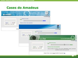 Amadeus: Sistema de Gestão da Aprendizagem de Segunda Geração




          Cases do Amadeus
 