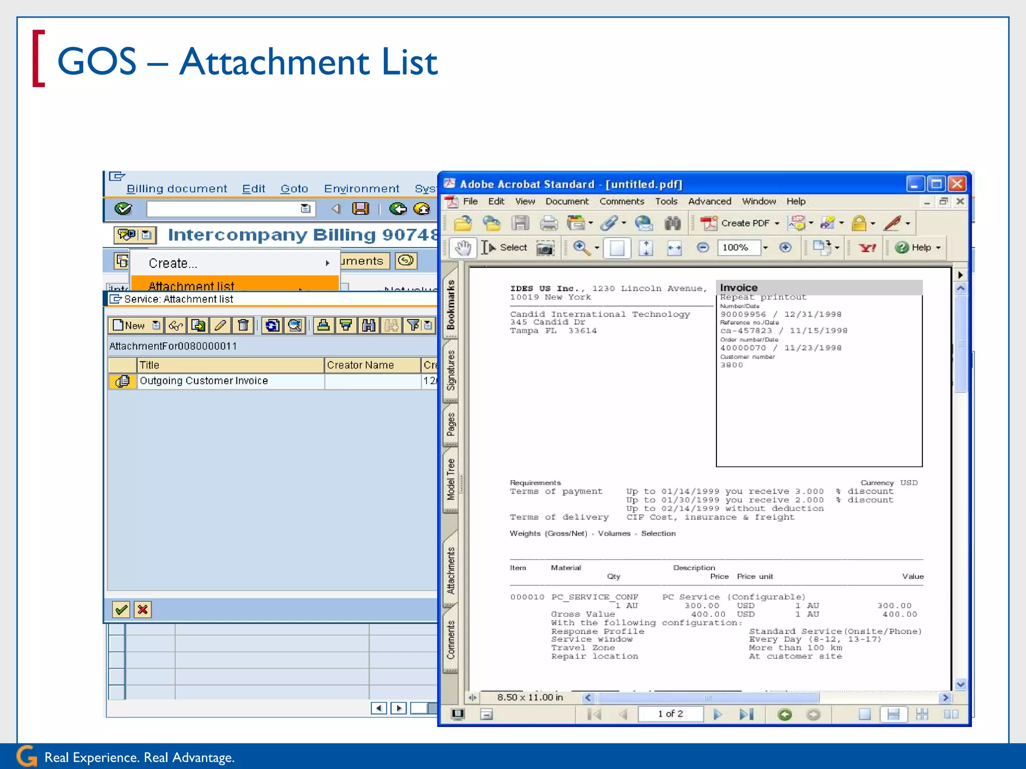 [ GOS – Attachment List




Real Experience. Real Advantage.
 