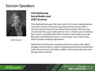 2012 B2B social media summit - Building brand ambassadors from within