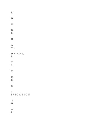 R
D
®
B
E
H
A
V I
O R A N A
L
Y
S
T
C
E
R
T
I F I C A T I O N
B
O
A
R
 