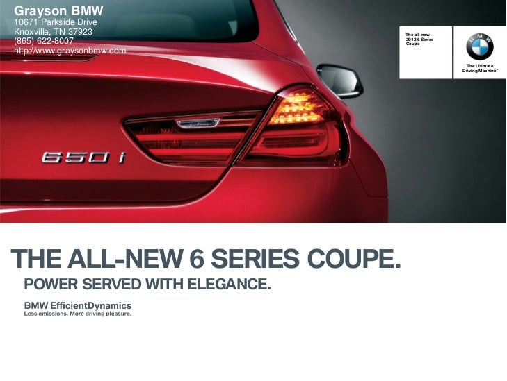 2012 Bmw 6 Series Coupe For Sale Tn Bmw Dealer In Knoxville