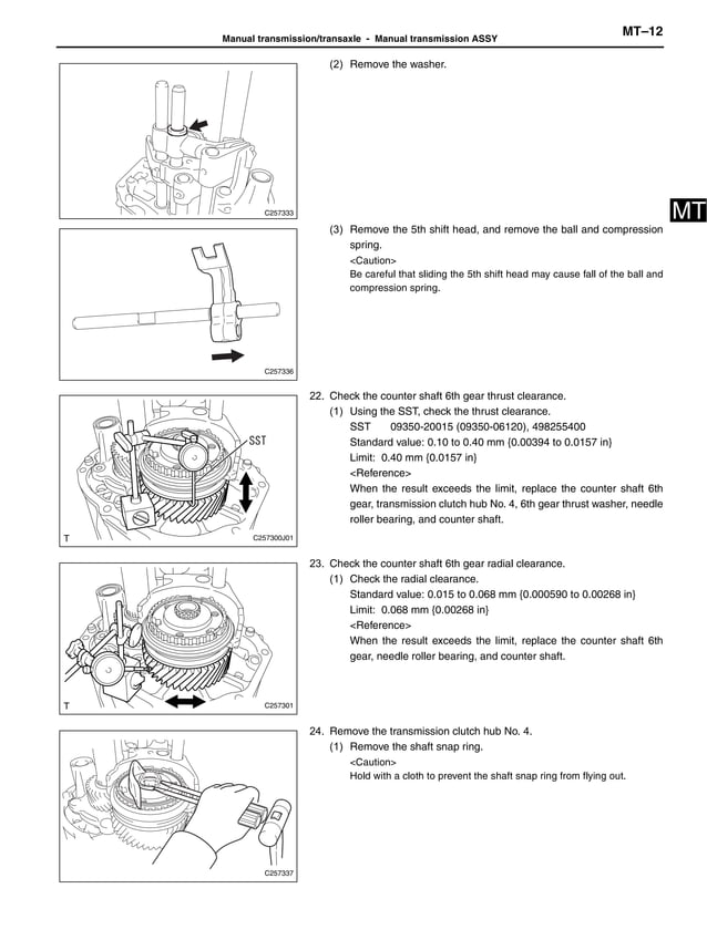2012 BRZ transmission service manual
