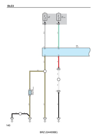 F
[Instrument Panel]




                        Transponder Key   ID Code Box (*1)          * 1:w/ Smart Entry  Start System
                        Amplifier         Transponder Key           * 2:w/o Smart Entry  Start System
                                          ECU Assembly (*2)



                                                                                                  ECM

 Transmission Control
 Module
 Turn Signal Flasher                                                                    Certification
 Assembly                                                                               ECU Assembly

 Main Body ECU                                                                               R/B No. 2
 Instrument Panel
 J/B Assembly




                 Power Steering Steering Lock   Airbag Control A/C Amplifier
                 ECU Assembly Actuator Assembly Module         Assembly




                                                                                                         21

                                          BRZ (G4400BE)
 