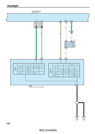 F




             (Cont'd)




39 3B
23 3D
28 3D
7 3C
10 3D
9 3D
                                             15 3D
                                             14 3D
                                             3 3B
6 3C                                         2 3B



                             A DR LOCK/SET
                             Relay


                                             11 3D



                             D DR UNLOCK
                             Relay
                                             4 3D
                                             1 3D



                             P DR UNLOCK
                             Relay
                                             3 3D
                                             2 3D



                               DL UNSET
                               Relay


                                             6 3B



                              BK/DR Relay




         (Cont. Next Page)




                                                     31

        BRZ (G4400BE)
 